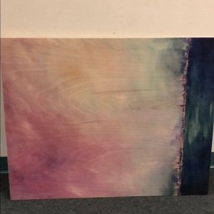 Hand painted wooden picture